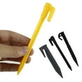 thumbnail image 3 of Hyasfey 100Pcs Camping Tent Stake Heavy Duty Lawnmower Boundary Wire Stake Outdoor Garden Yard Patio Lawn Tarp Canopy Windproof Ground Spike Tent Peg, 3 of 7
