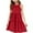 Red, variant on ZACPNCV Girls' Sleeveless Gradient Dress Summer Casual Sundress Skater Swing Twirly Halter Dress Olive Green 13-14 Years