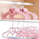 thumbnail image 5 of Perchas de plástico con lazo de amor rosa y corazón de niña, antideslizantes, para dormitorio de estudiantes, para colgar ropa, 5 of 6