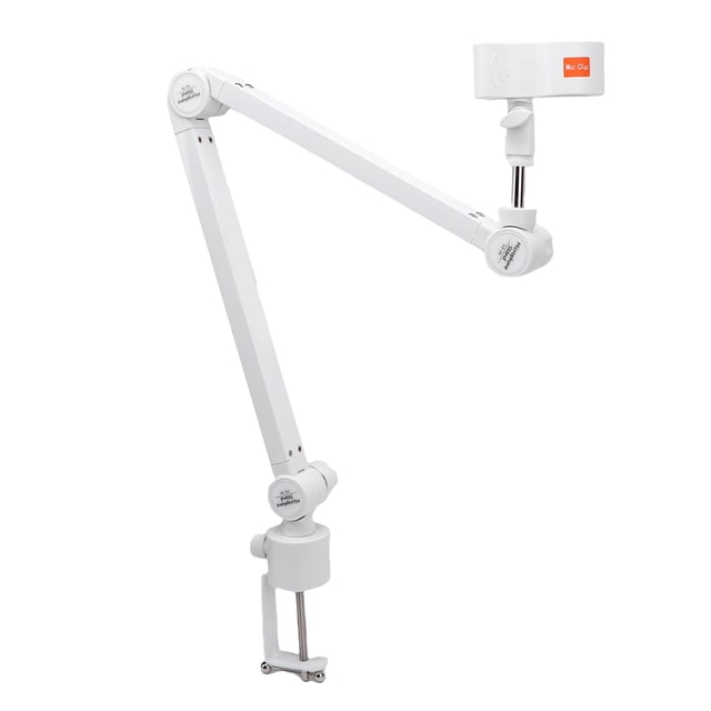 Brazo de Micrófono de Montaje de Escritorio, Abrazadera de Soporte de Soporte de Micrófono de Carga de 2.5 kg de Carga para Micrófonos de 32-60 mm de Diámetro