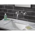 thumbnail image 7 of Delta H558BL Trinsic Bathroom Faucet Wall Mounted Wheel Handles - Black, 7 of 7