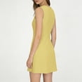 CIAKGIAF Womens Dress Fashion Sleeveless Soild Color Pleated Button ...