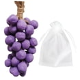 thumbnail image 3 of Jabón de uva en una cuerda con forma de racimo de uvas, de jabón, regalo de cumpleaños, jabones de baño decorativos hechos a mano para esposa, Púrpura 40 piezas, 3 of 8