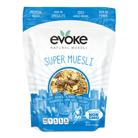 Evoke, Muesli, Cranberry Almond, Super Muesli, 12 Oz