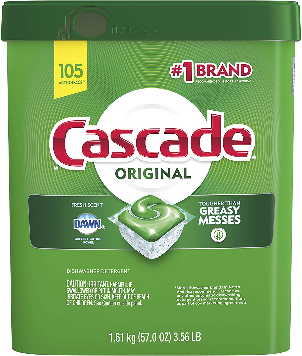Cascade Original Dishwasher Pods, Actionpacs Dishwasher Detergent