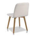 thumbnail image 4 of Bouclair Oatmeal Fabric and Wood Dining Chair, 4 of 7