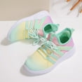 thumbnail image 3 of GYMEPIC Girls Gradient Fashion Sneakers Breathable Lightweight Lace-up Running Walking Shoes for Toddler/Little Kid/Big Kid, 3 of 7