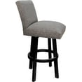 thumbnail image 3 of Swivel Wood Extra Tall Stool Sommerville 34" Seat - Mojave Gray Fabric - Black, 3 of 4