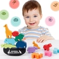 thumbnail image 2 of Equilibrio De Animales De Madera, Bloques De Construcción, Juguetes Montessori, Equilibrio Del Juego De Barco, Educación Infantil Temprana, Regalos Para Niños Yuarrent FN003058-00, 2 of 6