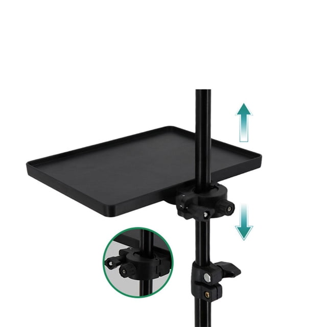 Bandeja de soporte para micrófono, soporte de música ajustable, accesorios, soporte de abrazadera, estante estable de transmisión con Protector antivu Estándar