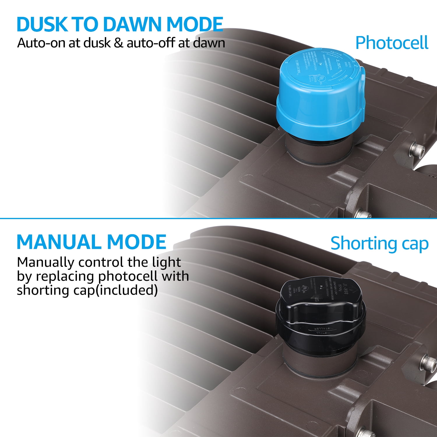 150W Commercial LED Parking Lot Lights Dusk to Dawn, Commercial Flash Flood Light, Hardwired Outdoor Street Light, UL & DLC Listed, IP65 Waterproof, 5000K Daylight