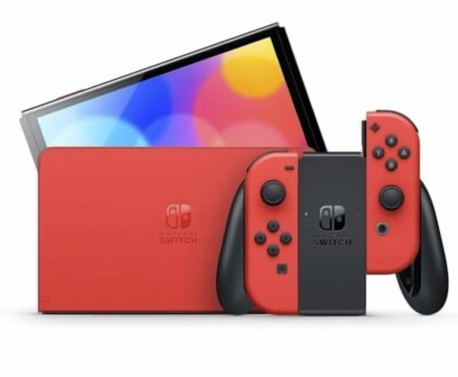 Nintendo Switch OLED Mario Red Special Edition (JP Console) Bundle with Super Mario Odyssey