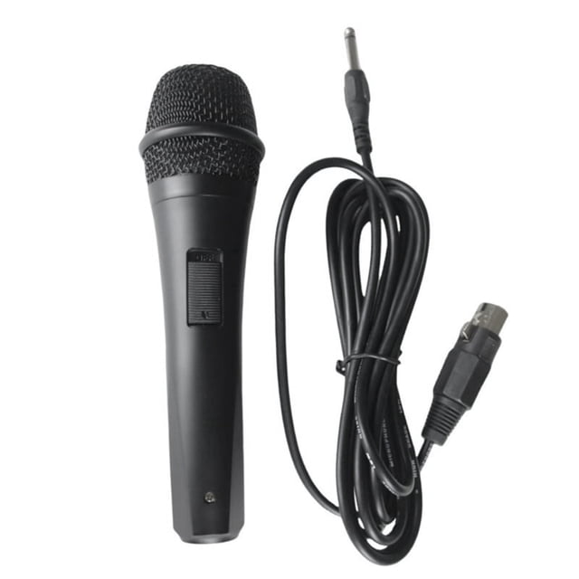 Micro Karaoké avec Interrupteur Microphone Dynamique Filaire pour Performance Musicale Vocale Chant