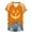 Orange_1, variant on Godom Womens Halloween T-Shirt Funny Short Sleeve V Neck Graphic Tees Tops