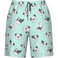 thumbnail image 4 of Men's Dog Green Swim Trunks Quick Dry Board Shorts Funny Beach Shorts Swimwear Bathing Suits Medium, 4 of 6