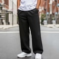 thumbnail image 2 of Men's Lightweight Ribbed Cooling Pants with Pockets Quick Dry Baggy Walking Pants Workout Athletic Travel Pants, 2 of 7