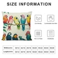 thumbnail image 5 of YINGXI on Branch with Flowers Palm Leaves Throw Pillow Cover Double-Sided Printed, Pillow Cases Cushion Covers for Home Office Decor 22x22in, 5 of 5