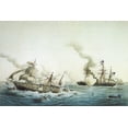 thumbnail image 1 of 24x36 gallery poster, Battle of Cherbourg, USS Kearsarge vs CSS Alabama by Louis Le Breton, 1 of 1