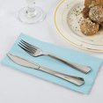 thumbnail image 2 of Sensations Solid Powder Blue 2-Ply Dinner Napkins - 40 Napkins (Pack of 48), 2 of 2