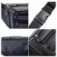 thumbnail image 4 of Riñonera Qarigey impermeable fácil de limpiar y elegante para teléfono Ge-nuine hombres negro, 4 of 6