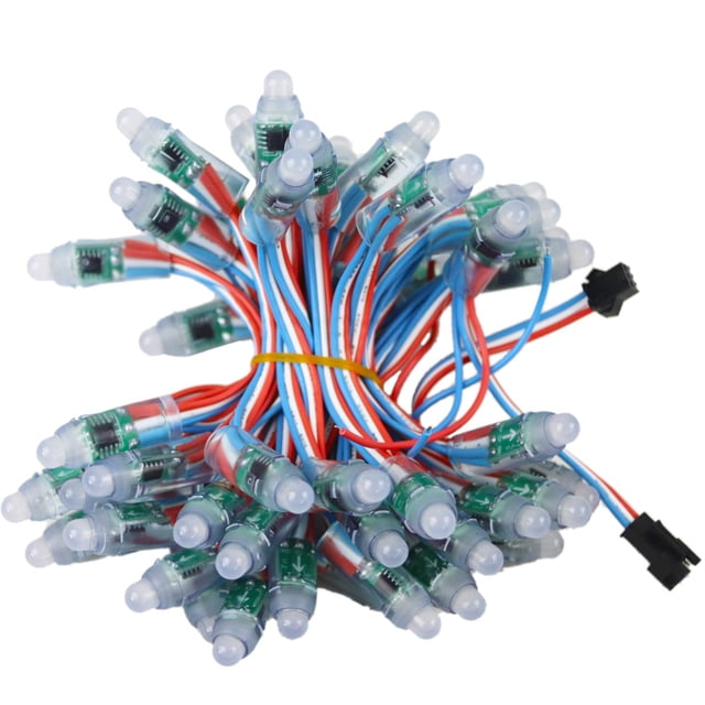 Cadena de luces Dodlamp WS2811, 500 unidades, RGB, 12 mm, resistente al agua, 12 V CC
