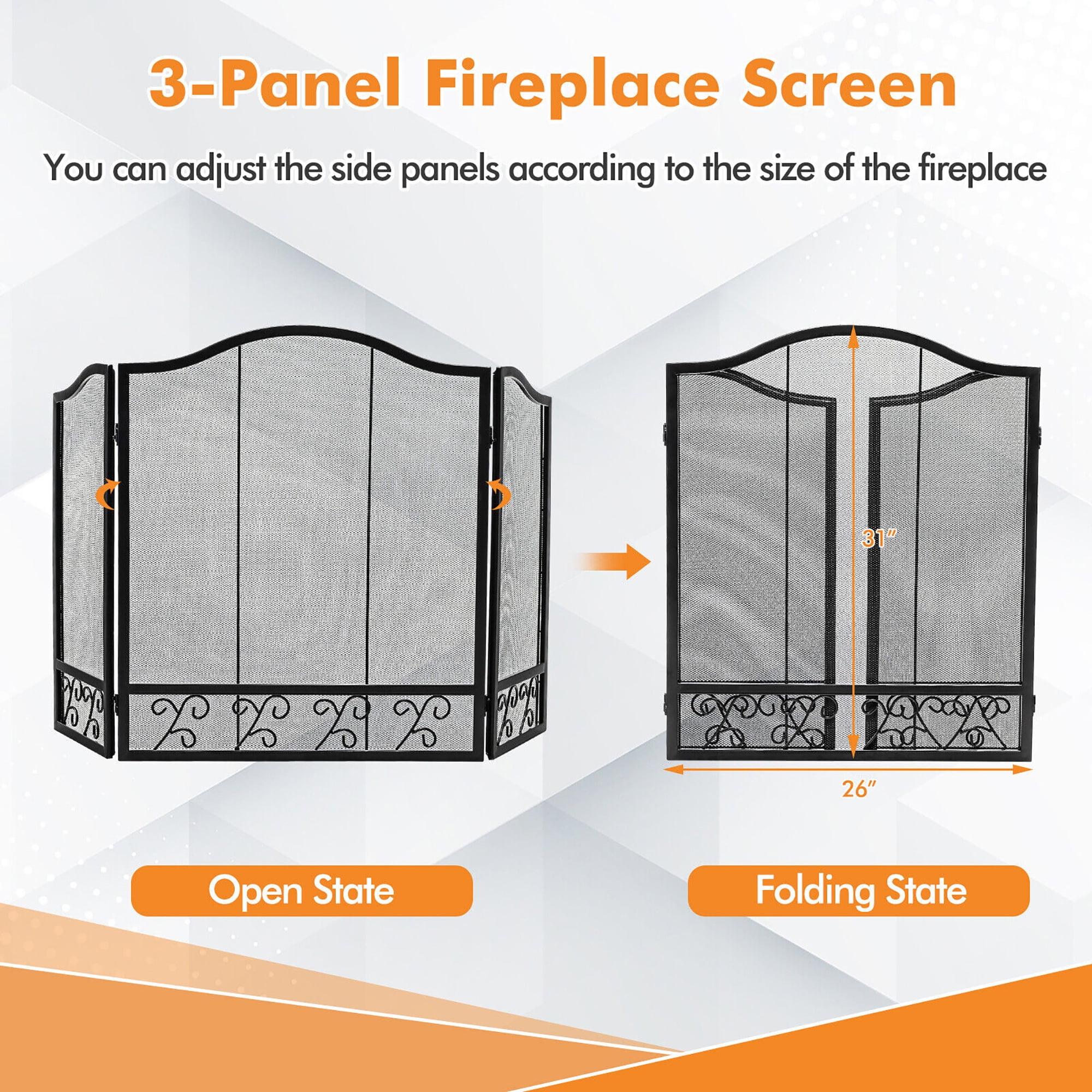 Large 3F Screen SCR13  Fireplace Child Safety