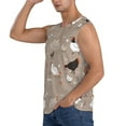 thumbnail image 3 of Balery Chicken Men's Sleeveless Muscle Shirts Workout Tank Top, Moisture Wicking, Odor Protection-X-Large, 3 of 8