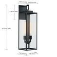 thumbnail image 2 of 26"H 2-Light Matte Black Outdoor Wall Lantern Sconce, 2 of 6