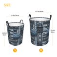 thumbnail image 3 of Sikiie Snowflake Vintage Pattern Print Round Dirty Clothes Basket, Waterproof Standing Foldable Storage Basket, for Laundry Room, Bedroom, Bathroom Storage-Medium, 3 of 6