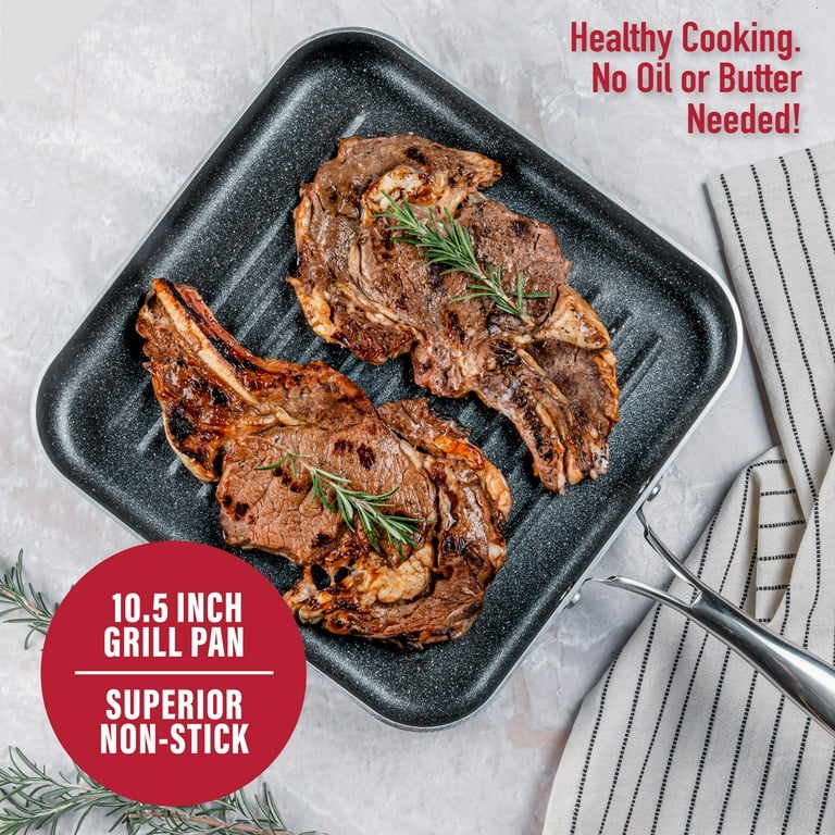 Stone grill clearance pan