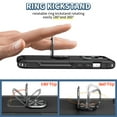 thumbnail image 5 of Nalacover For iPhone 14 Pro Max Slim Case,Luxury Hybrid Hard PC and TPU Rugged Bumper 3-In-1 Rotatable Magnetic Ring Kickstand Four Corner Guard Shockproof Anti-Scratch Back Phone Cover.Black, 5 of 11