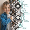 thumbnail image 3 of Blackout Kids Curtains,Brown Geometric Triangle Diamond Pattern Childrens Insulated Curtains Set Of 2,Bedroom Essentials,Toddler Room Decor 42x63in(106x160cm), 3 of 5