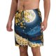thumbnail image 2 of Balery Moonlit Golden Tree Peacock Traje de Baño Estilo Hawaiano para Hombre, Shorts de Secado Rápido con Bolsillos-X-Large, 2 of 6