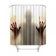 thumbnail image 1 of Halloween Shower Curtain Decoration  Horror Bathroom Props  Bloody Hands Pattern  Halloween Decoration Props, 1 of 7