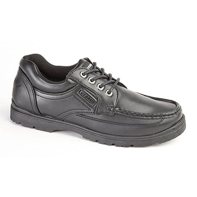 US Brass - Zapatos náuticos de cordones modelo Smaug/Stubby para niños (Negro)