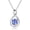 Dec.-Tanzanite, variant on Sterling Silver Infinity Opal Pendant Necklace for Women with October Birthstone, 16"+2" Chain