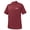 Caledonia Red, variant on Monterey Club Men's Vertical Jacquard Texture Solid Golf Polo Shirt #1055