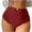Wine, variant on jobturf Womens Underwear High Waisted Stretchy Lace Trim Briefs Soft Comfy Lightweight Breathable Underpants No Show Seamless Panties
