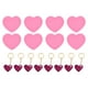 thumbnail image 1 of Uxcell 8 Pcs Moldes de Resina en Forma de Corazón de Silicona Kit de Llaveros, Rosa, 1 of 6