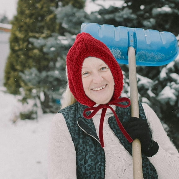 Homoyoyo Red Hat Style Fleece Warm Beanie for Women, Cozy Winter Hat for Outdoor Adventures and Everyday Wear