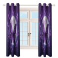 thumbnail image 4 of Dreamy Purple Butterfly Pattern (88)-2 Study Room Living Kitchen Bedroom For Blackout Curtain Printed 2 Panels, 4 of 6