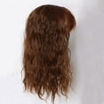 thumbnail image 3 of Long Wavy Wool Curl Hair Topper for Women Natural Looking White Coverage Extension Piece, 3 of 3