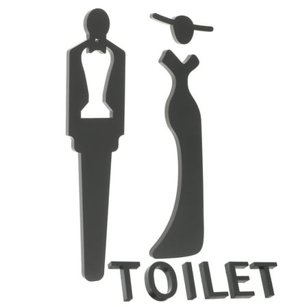 OUNONA  Mini Light Spotlight Toilet Sign Man Men and Women