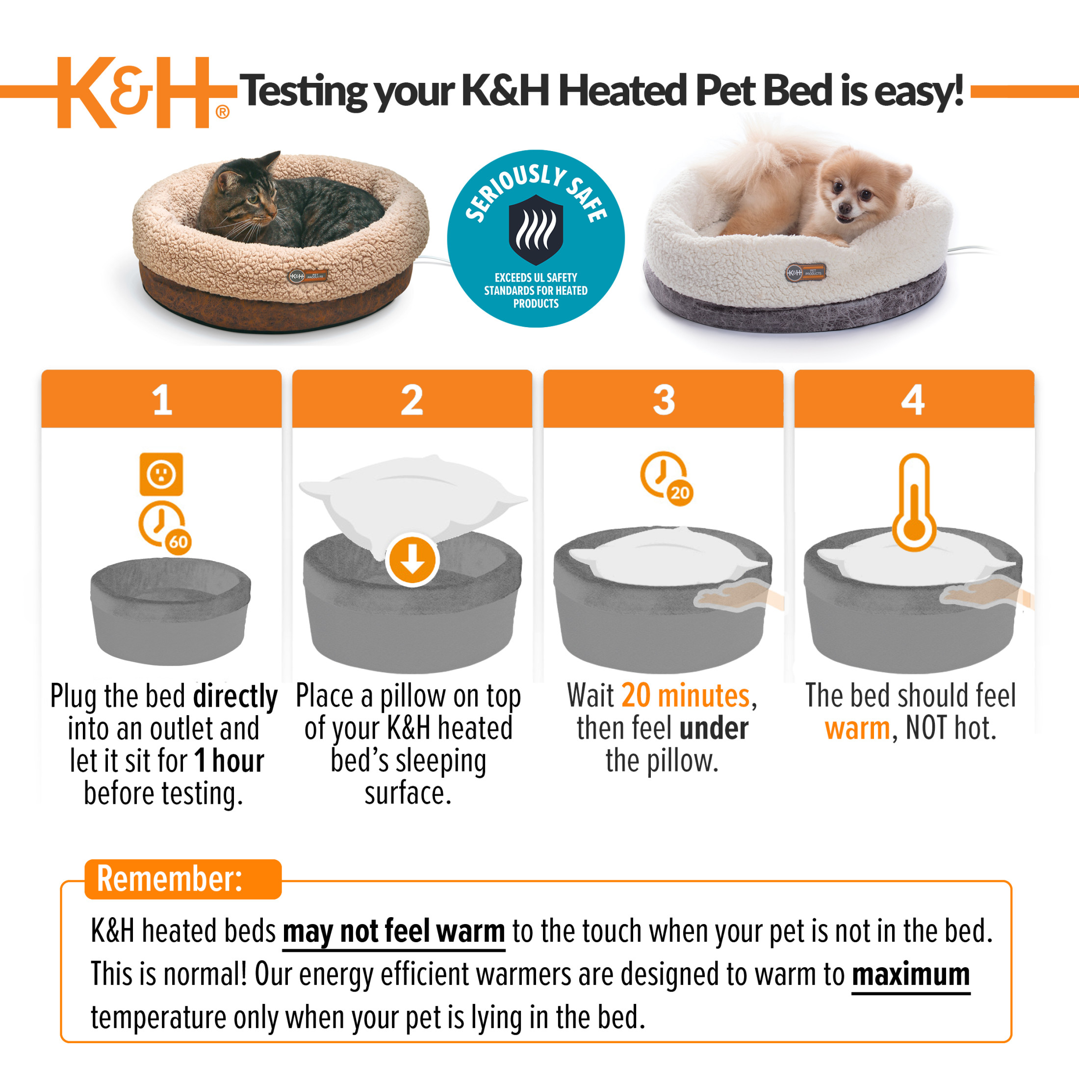 K&H Pet Products Thermo-Snuggle Cup Bomber Heated Cat Bed photo 8