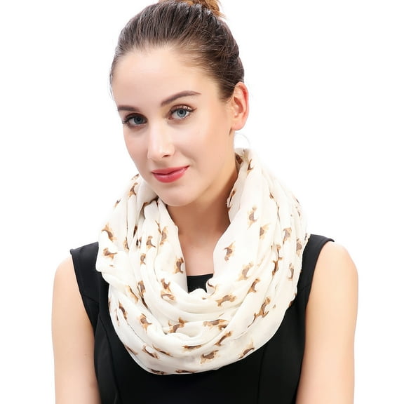 Beagle Dog Print Infinity Scarf
