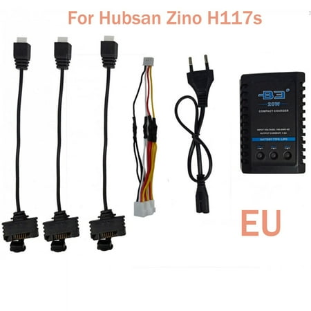 

Compatible With HubsanZino H117S Quadcopter Battery B3 Charger Charge Three Cable Adapter