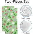 thumbnail image 2 of Dreamtimes Bath Hand Kitchen Towels Roses Flowers Face Towel 2 Pack Washcloth Soft Quick Dry Super Absorbent Bathroom, 2 of 6