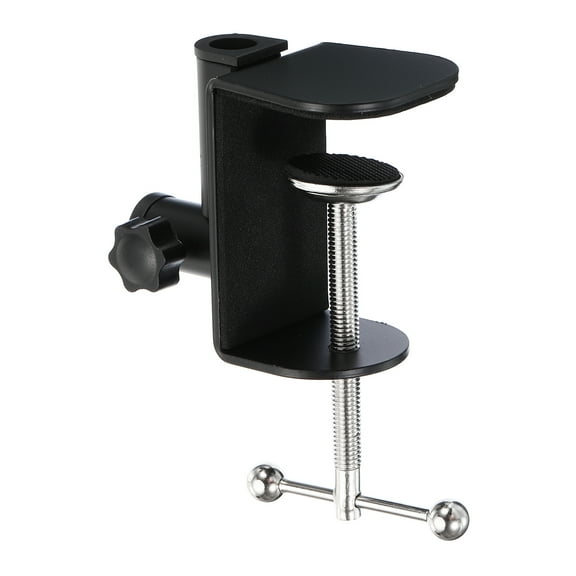 Uxcell 0.49" Hole Dia. Universal C Clamp Table Lamp Mic Arm Mount Desk Clamp, Black