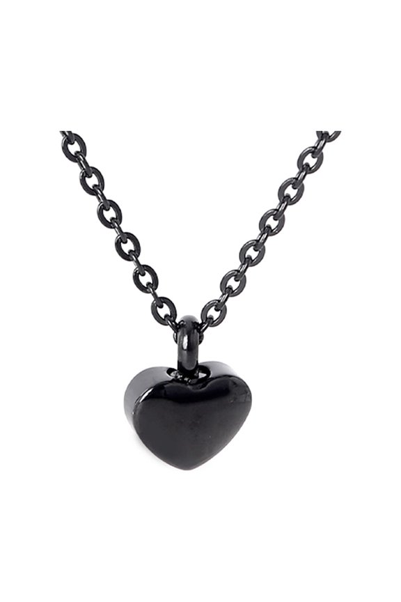 Cremation Jewelry Necklace Ash Necklace Heart-shaped Eternal Stainless Steel Minimalist Memorial Gift for Women Men