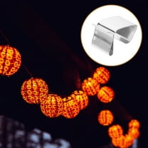 LIFKOME  50 Pcs Lamp Clip Light Clips for outside Holders Christmas Outdoor Hook Hooks Silver